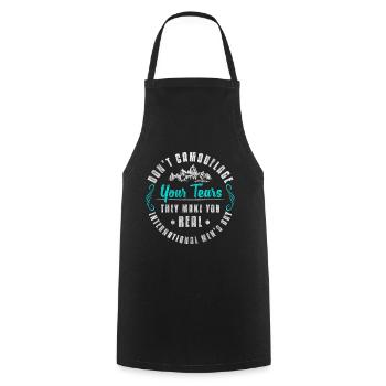 Männertag Feiertag Trinken Bollerwagen - Kochschürze - Schwarz - Vorne - AI Model Male 185 dark (185cm)
