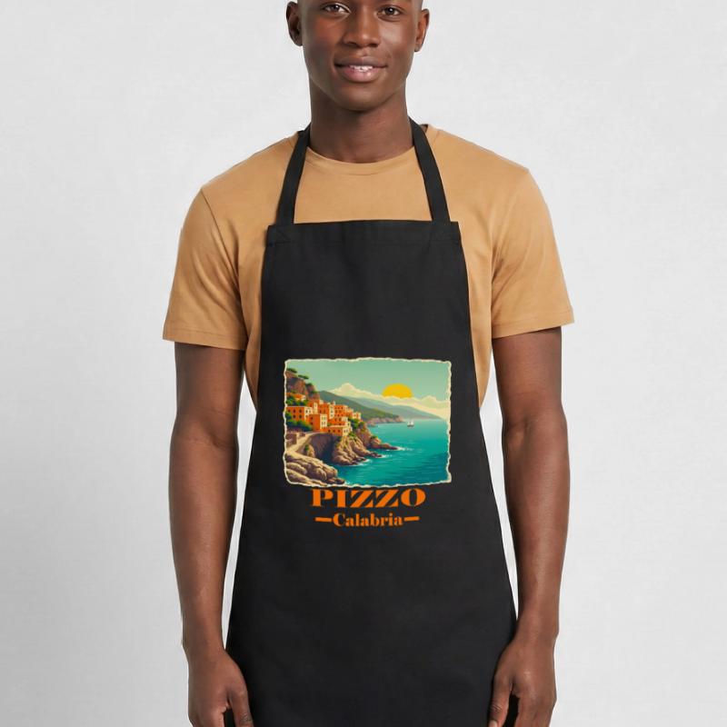 Pizzo Calabre orange Tablier de cuisine