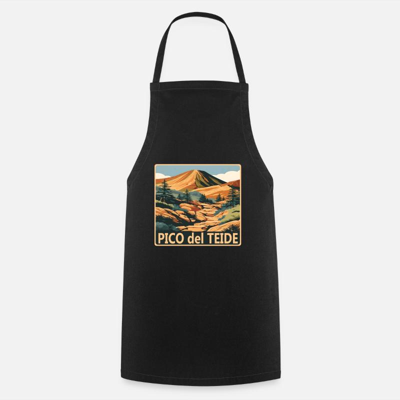 Pico del Teide Tenerife - Cooking Apron - black