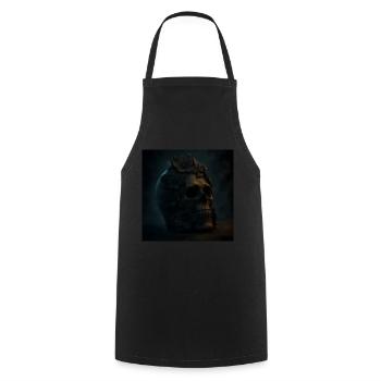 Halloween Pumpkin Skeleton Costume Gift - Cooking Apron - black - Front - AI Model Male 185 dark (185cm)