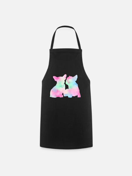 bouledogue français - Tablier de cuisine - noir