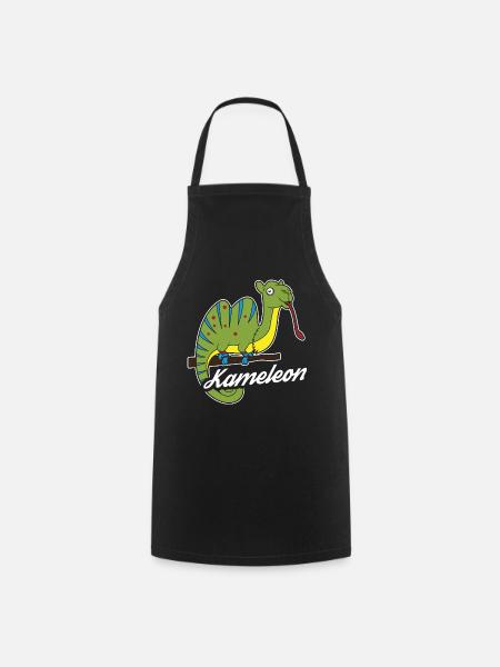 Chameleons, Iguana or Kameleon Animal Love - Cooking Apron - black