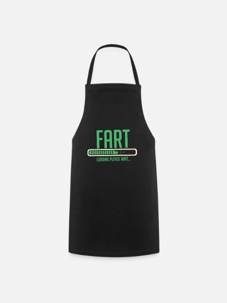 FART LOADING - Cooking Apron - black