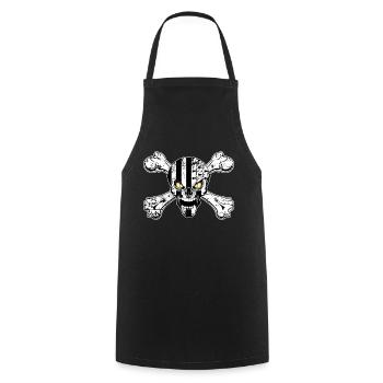 breizh skull 06 - Tablier de cuisine - noir - Devant - AI Model Male 185 dark (185cm)
