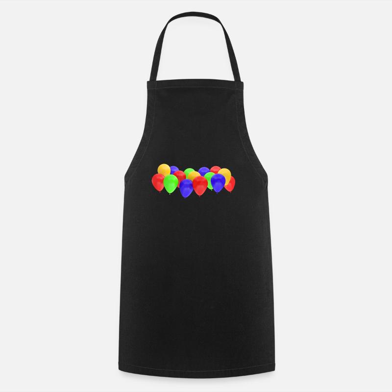 multicolor inflatable balloons inflatable balloon - Cooking Apron - black