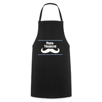 papa-triarche patriarche - Tablier de cuisine - noir - Devant - AI Model Male 185 dark (185cm)
