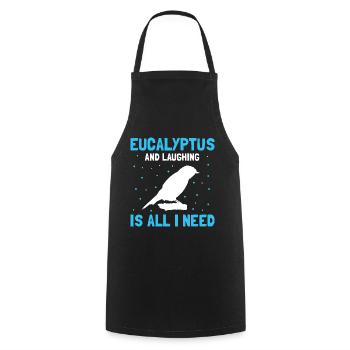 Australian King Fisherman and Lanchender Bird - Cooking Apron - black - Front - AI Model Male 185 dark (185cm)