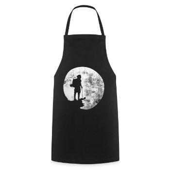 Moon - Hiking - (12) - Cooking Apron - black - Front - AI Model Male 185 dark (185cm)