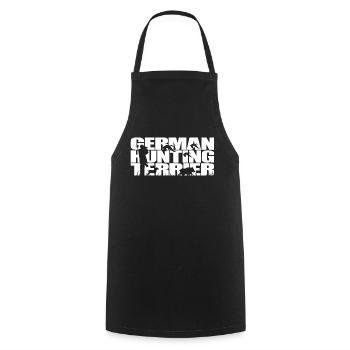 GERMAN HUNTING TERRIER Hunting Dogs Hunter Wilsigns - Cooking Apron - black - Front - AI Model Male 185 dark (185cm)