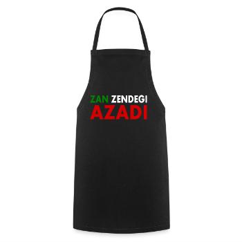 women life freedom Zan zendegi azadi - Kochschürze - Schwarz - Vorne - AI Model Male 185 dark (185cm)