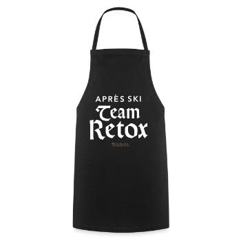 Après Ski Team Retox - Cooking Apron - black - Front - AI Model Male 185 dark (185cm)