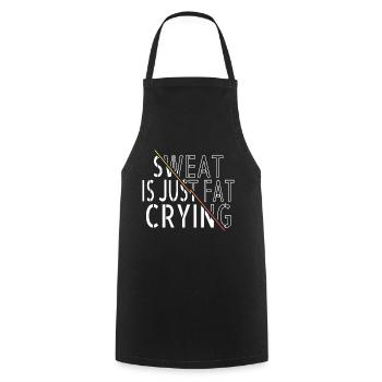 outdoors disc brake cats modern bday graphic - Cooking Apron - black - Front - AI Model Male 185 dark (185cm)