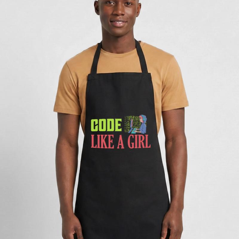 Code Like A Girl Programmer Coding Cooking Apron