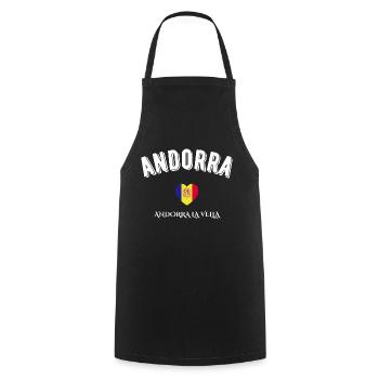 Andorra - Kochschürze - Schwarz - Vorne - AI Model Male 185 dark (185cm)