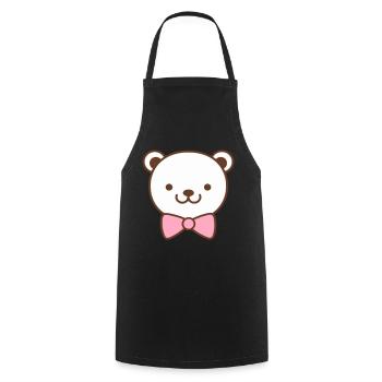 Niedlicher Teddybär Teddy Bär - Kochschürze - Schwarz - Vorne - AI Model Male 185 dark (185cm)