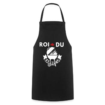 BARBECUE ROI - Tablier de cuisine - noir - Devant - AI Model Male 185 dark (185cm)
