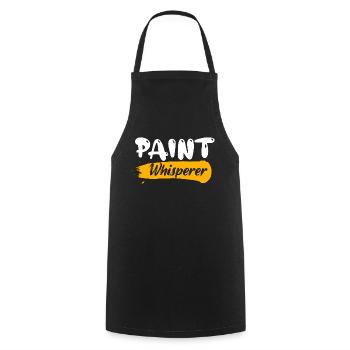 Paint Whisperer Professional Painter Job - Kochschürze - Schwarz - Vorne - AI Model Male 185 dark (185cm)