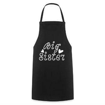 big sister - Cooking Apron - black - Front - AI Model Male 185 dark (185cm)
