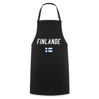finland - Tablier de cuisine - noir - Devant - AI Model Male 185 dark (185cm)
