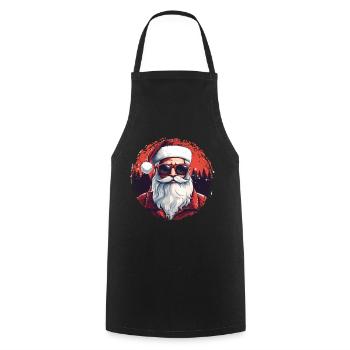 Frohe Weihnachten - Kochschürze - Schwarz - Vorne - AI Model Male 185 dark (185cm)