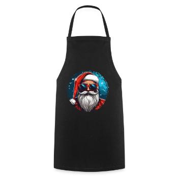 Frohe Weihnachten - Kochschürze - Schwarz - Vorne - AI Model Male 185 dark (185cm)