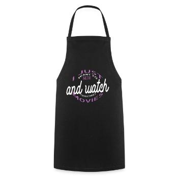 bake animal bakers motto birthday present idea - Kochschürze - Schwarz - Vorne - AI Model Male 185 dark (185cm)