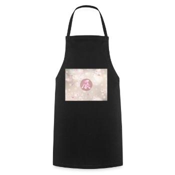 2024, Japanese Kanji New Year 2024, Japanese - Cooking Apron - black - Front - AI Model Male 185 dark (185cm)
