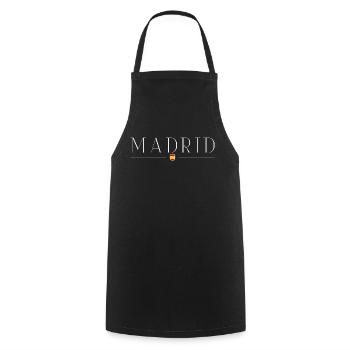 J’adore Madrid - Tablier de cuisine - noir - Devant - AI Model Male 185 dark (185cm)