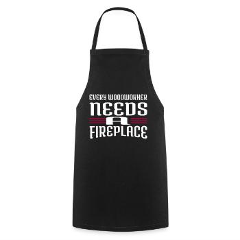 Aaron Carpenter Tshirts - Cooking Apron - black - Front - AI Model Male 185 dark (185cm)