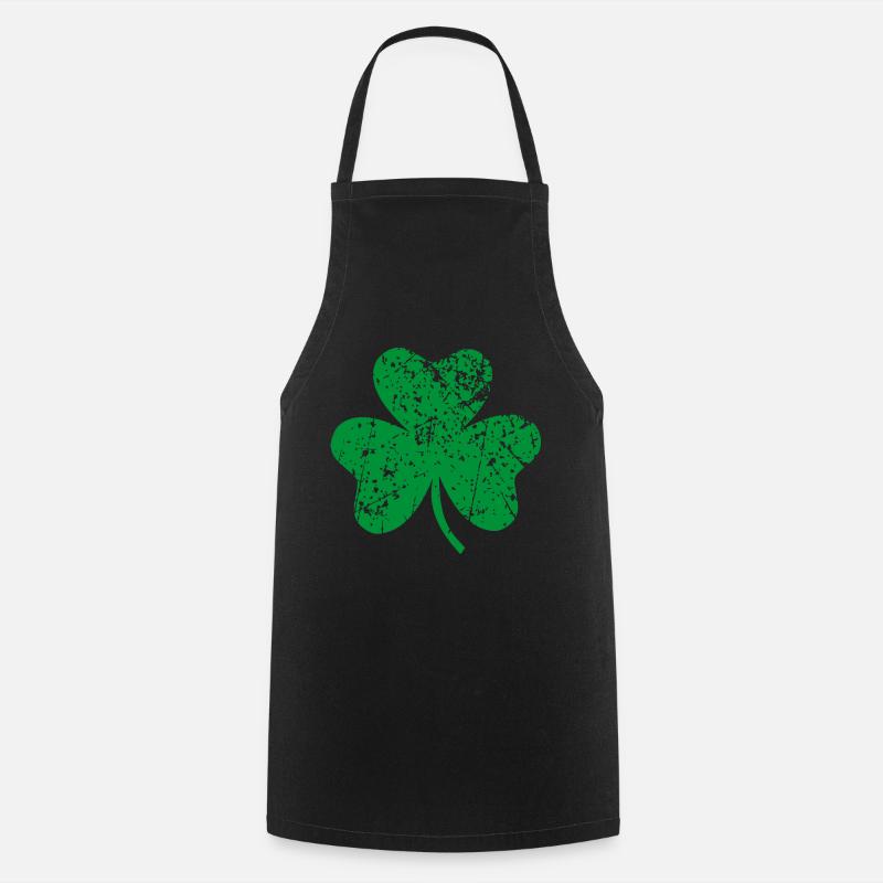 Shamrock - Kochschürze - Schwarz