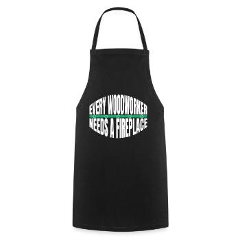forestry statement forest work joke - Cooking Apron - black - Front - AI Model Male 185 dark (185cm)