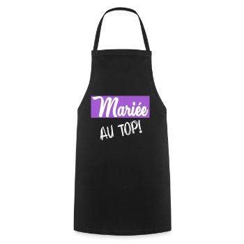 Bachelorette party. WEDDING - Cooking Apron - black - Front - AI Model Male 185 dark (185cm)