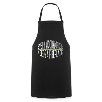Jouons aux T-shirts Carpenter Wood - Tablier de cuisine - noir - Devant - AI Model Male 185 dark (185cm)
