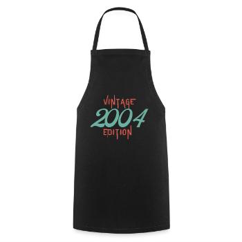 Jahrgang 2004 Ausgabe - Kochschürze - Schwarz - Vorne - AI Model Male 185 dark (185cm)