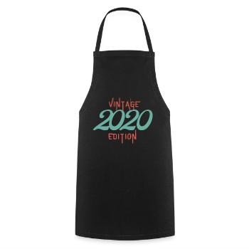 Jahrgang 2020 Ausgabe - Kochschürze - Schwarz - Vorne - AI Model Male 185 dark (185cm)