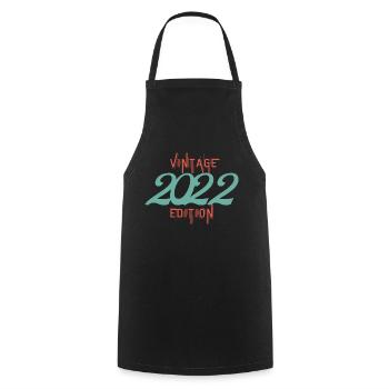Jahrgang 2022 Ausgabe - Kochschürze - Schwarz - Vorne - AI Model Male 185 dark (185cm)