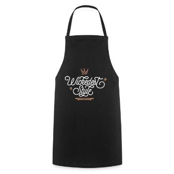 Wickedest Style Graffiti Tag Style Reggae - Cooking Apron - black - Front - AI Model Male 185 dark (185cm)