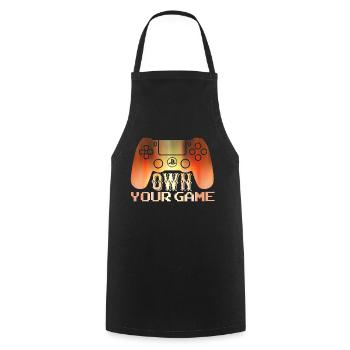 Jeu de joueur Jouer en ligne Jeux sur ordinateur Arcade Neon - Tablier de cuisine - noir - Devant - AI Model Male 185 dark (185cm)