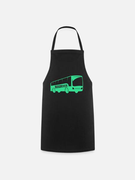 Autobús Conducción de autobuses 1 - Delantal de cocina - negro