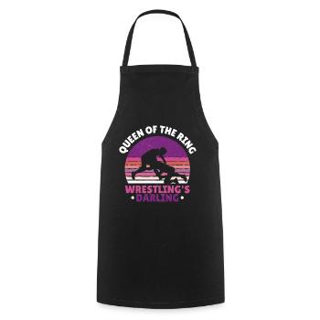 Wrestling trainer Wrestler Grappling Martial Arts - Cooking Apron - black - Front - AI Model Male 185 dark (185cm)