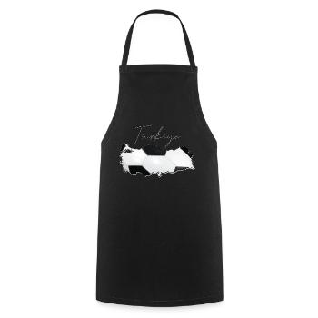 Turquie Türkiye Carte encadrée Real Football TR - Tablier de cuisine - noir - Devant - AI Model Male 185 dark (185cm)