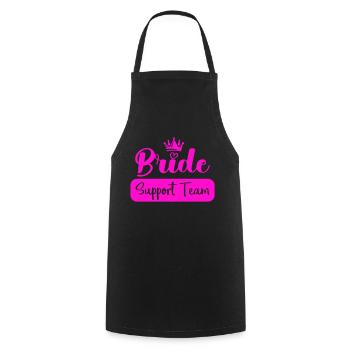 Équipe de soutien à la mariée - Tablier de cuisine - noir - Devant - AI Model Male 185 dark (185cm)