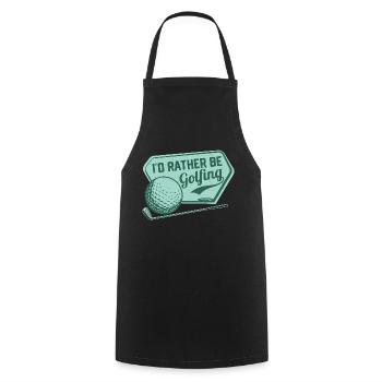 Je préfère jouer au golf Golf - Tablier de cuisine - noir - Devant - AI Model Male 185 dark (185cm)