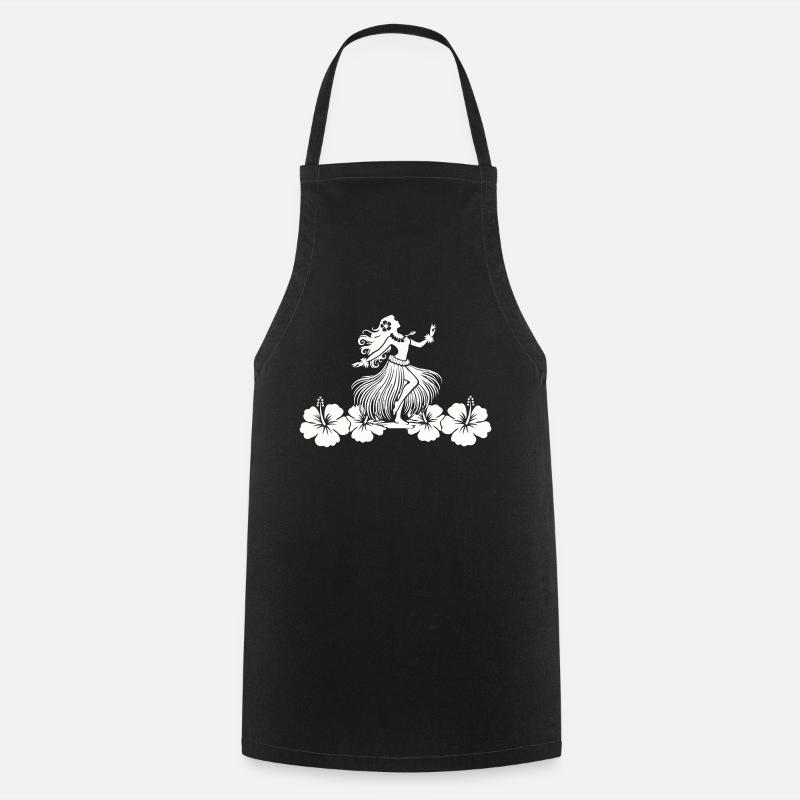 Hawaï Femme Hibiscus - Tablier de cuisine - noir