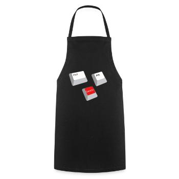 cntrl alt delete - Tablier de cuisine - noir - Devant - AI Model Male 185 dark (185cm)