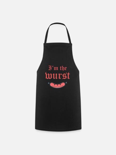 I'm the wurst Ich bin die wurst der schlimmste - Kochschürze - Schwarz