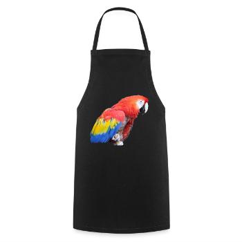 parrot - Cooking Apron - black - Front - AI Model Male 185 dark (185cm)