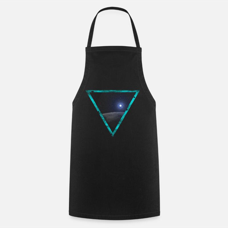 The view into space - Cooking Apron - black