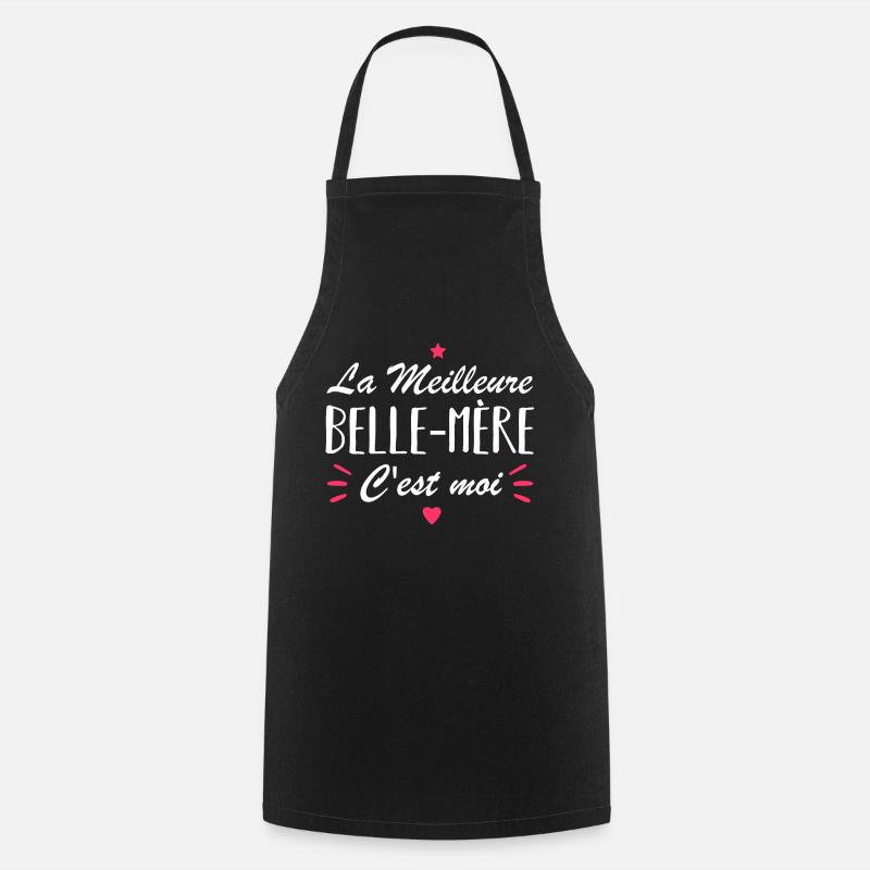 la meilleure belle-mère c'est moi - Tablier de cuisine - noir