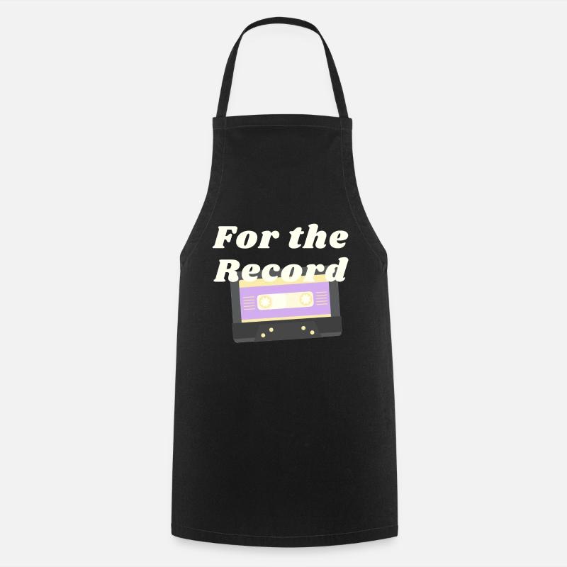 non binary for the record - Kochschürze - Schwarz